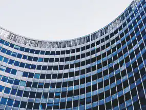 Orange modern building